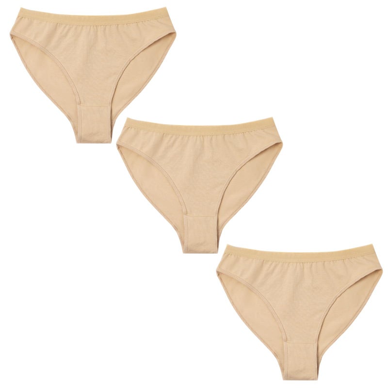 SPFAS KUKOME Ballet Dance Underwear High Cut Cotton Dance Briefs Shorts for Women Girls 3 packs Gymnastic Short Pants - Image 1